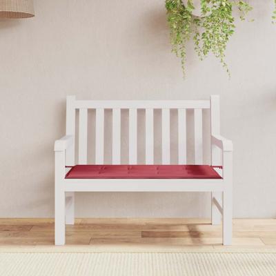VidaXL Tuinbankkussen 120x50x4 cm oxford stof wijnrood