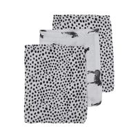 Meyco hydrofiele washandjes 3-pack zebra animal cheetah Maat