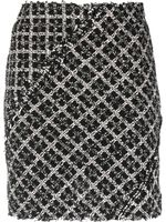 Rodebjer jupe texturée en maille - Noir