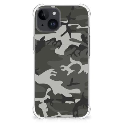 iPhone 15 Plus Doorzichtige Silicone Hoesje Army Light iPhone 15 Plus Doorzichtige Silicone Hoesje Army Light