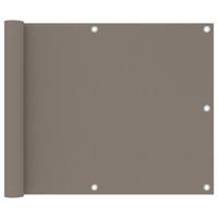 VidaXL Balkonscherm 75x300 cm oxford stof taupe