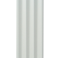 MDF Romantische architraaf 90x16 voogelakt RAL9010 - lengte 244cm
