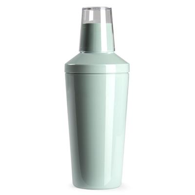 Plasticforte Cocktailshaker - kunststof - mintgroen - 500 ml - 22 cm hoog - Cocktails maken