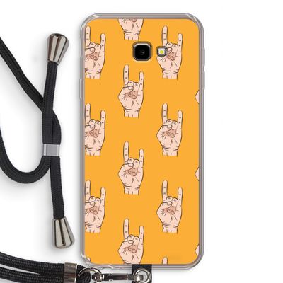 Rock: Samsung Galaxy J4 Plus Transparant Hoesje met koord