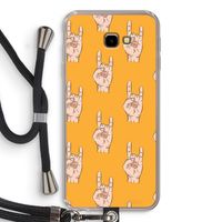 Rock: Samsung Galaxy J4 Plus Transparant Hoesje met koord