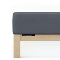 Schlafgut Schlafgut Soft Contact Jersey Flanel Hoeslaken XL - 180x200 - 200x200 556 Grey Deep