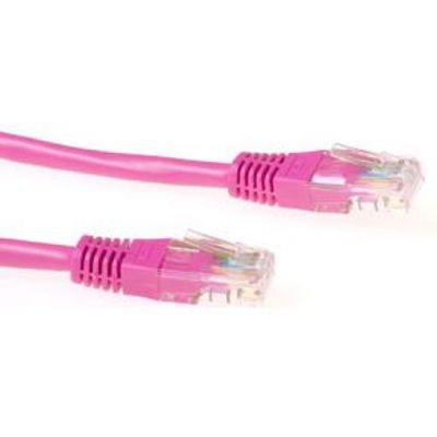 ACT Roze 5 meter U/UTP CAT5E patchkabel met RJ45 connectoren
