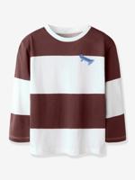 T-shirt met lange mouwen voor jongens NAME IT Boxy-Fit donkerbruin