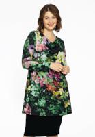 Yoek Tuniek wide bottom waterval ORCHIDEE | Zwart | Maat 46/48
