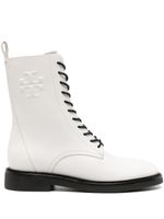 Tory Burch bottines Double T - Blanc