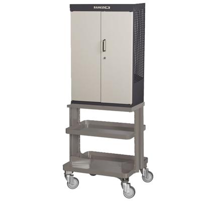 Bahco Gereedschapskast op wielen met 2 deuren | zwart | 1605 mm x 450 mm x 625 mm - 1495CD60WBK