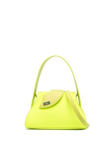 GCDS petit sac Comma en cuir - Jaune