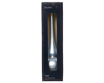 Piek glas d6h26 cm mist blauw kerst - Decoris