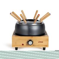 Elektrische fondueset - LIVOO - DOC287 - 800W - 2L - 8 personen - Regelbare thermostaat - PFAS-vrije antiaanbakpan