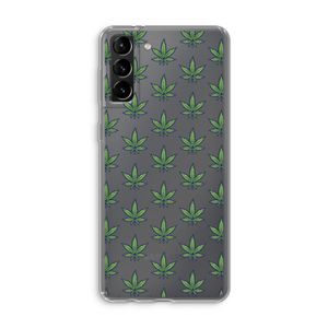 Weed: Samsung Galaxy S21 Plus Transparant Hoesje