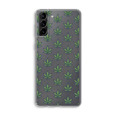 Weed: Samsung Galaxy S21 Plus Transparant Hoesje