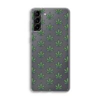 Weed: Samsung Galaxy S21 Plus Transparant Hoesje