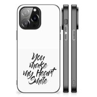 iPhone 14 Pro Max | Telefoon Hoesje | met tekst Heart Smile
