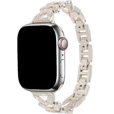 Apple Watch Hart Stalen Schakel Band - Faye Sterrenlicht - 38, 40, 41 & 42mm