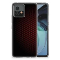 Motorola Moto G72 | TPU bumper | Geruit Rood