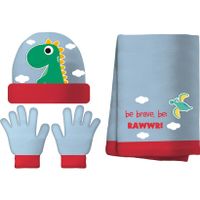 Zaska winterset jongens katoen blauw 4-delig one-size