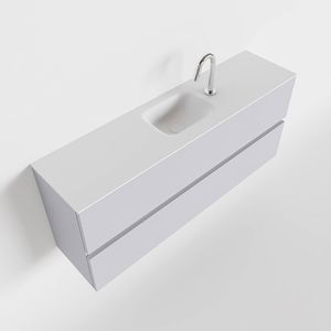 Toiletmeubel Mondiaz Ada | 120 cm | Meubelkleur Cale | Lex wastafel Talc Midden | 1 kraangat