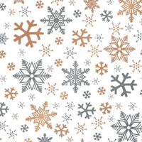 Cadeaupapier | 50cm | 100m | Sneeuwvlok | wit/goud/zilver