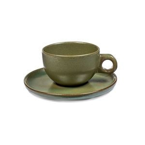 SERAX - Surface - Cappuccinokop&schotel 0,23l Camogreen