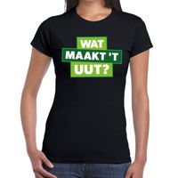 Wat maakt t uut zwart festival t-shirt dames - thumbnail