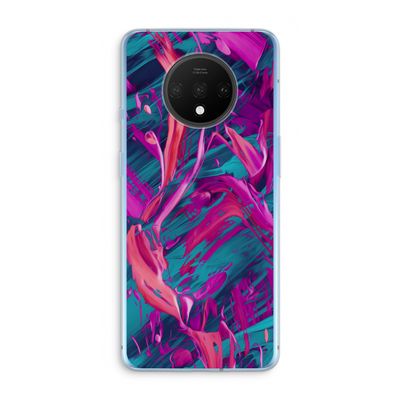Pink Clouds: OnePlus 7T Transparant Hoesje