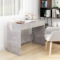 Bureau 101x50x76,5 cm bewerkt hout betongrijs