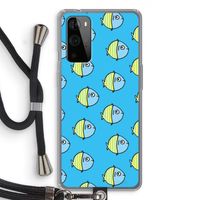 Visjes: OnePlus 9 Pro Transparant Hoesje met koord