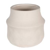 Clayre & Eef Bloempot Ø 15x13 cm Beige Keramiek Bloempot binnen