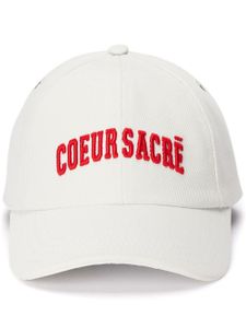 AMI Paris casquette à broderies Cœur Sacré - Blanc