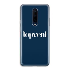 Topvent Navy: OnePlus 7 Pro Transparant Hoesje