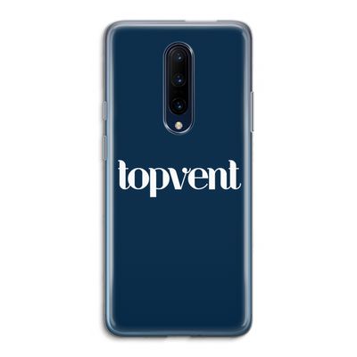 Topvent Navy: OnePlus 7 Pro Transparant Hoesje