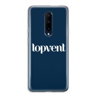 Topvent Navy: OnePlus 7 Pro Transparant Hoesje