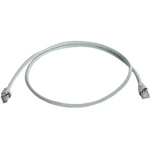 Telegärtner 100009350 RJ45 Netwerkkabel, patchkabel CAT 5e F/UTP 25.00 m Grijs Vlambestendig, Snagless 25 m