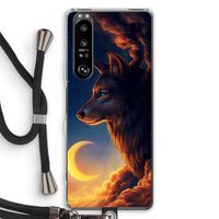 Night Guardian: Sony Xperia 1 III Transparant Hoesje met koord
