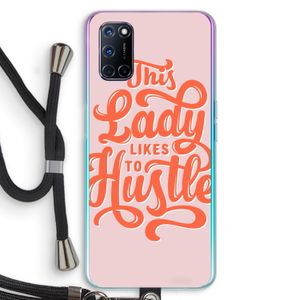 Hustle Lady: Oppo A52 Transparant Hoesje met koord