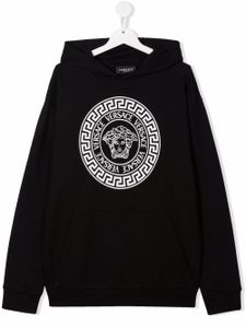 Versace Kids hoodie à motif Medusa - Noir