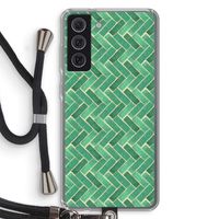 Moroccan tiles 2: Samsung Galaxy S21 FE Transparant Hoesje met koord