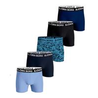 Bjorn Borg boxershort For Boys 5-pack blauw + printje - thumbnail