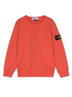 Stone Island Junior sweat à motif Compass signature - Orange