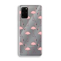 Anything Flamingoes: Samsung Galaxy S20 Plus Transparant Hoesje