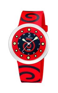 Horlogeband Calypso K6051-5 Rubber Rood