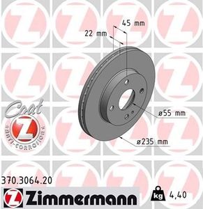 Remschijf Coat Z 370306420