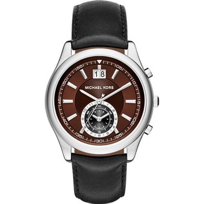 Horlogeband Michael Kors MK8415 Leder Zwart 22mm