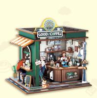 PlayfulMario Koffiebar - Coffee Shop met verlichting 120 onderdelen Modelbouw Creatief & Educatief