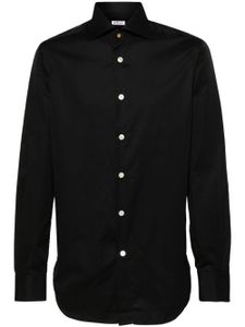 Kiton chemise en coton à manches longues - Noir